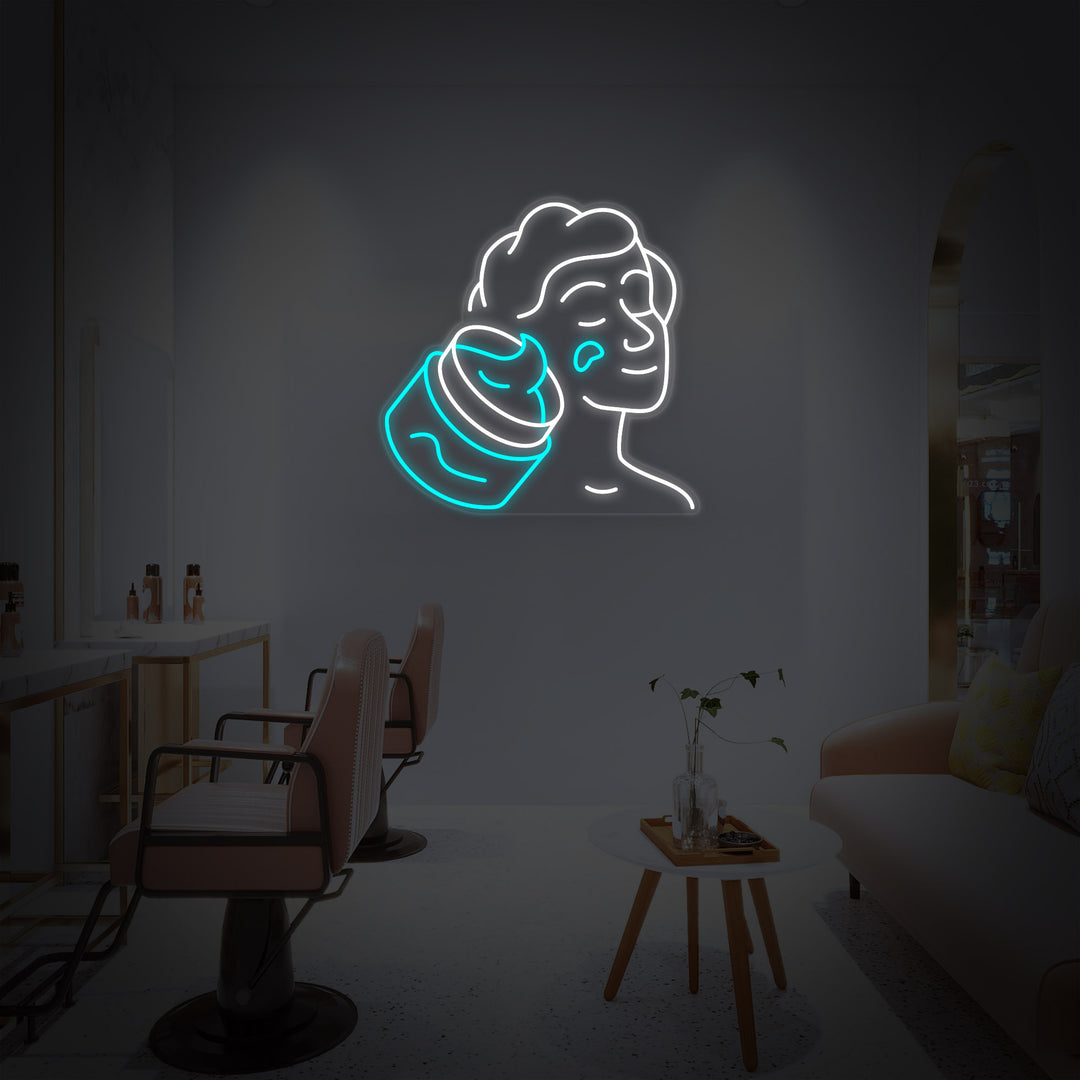 "Cura Igienica Della Pelle" Insegna al neon