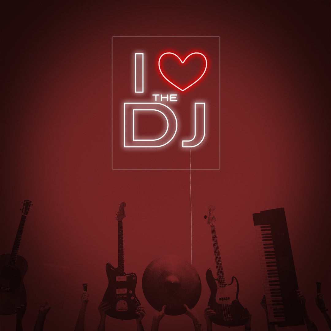 "I Love The Dj" Insegna al neon