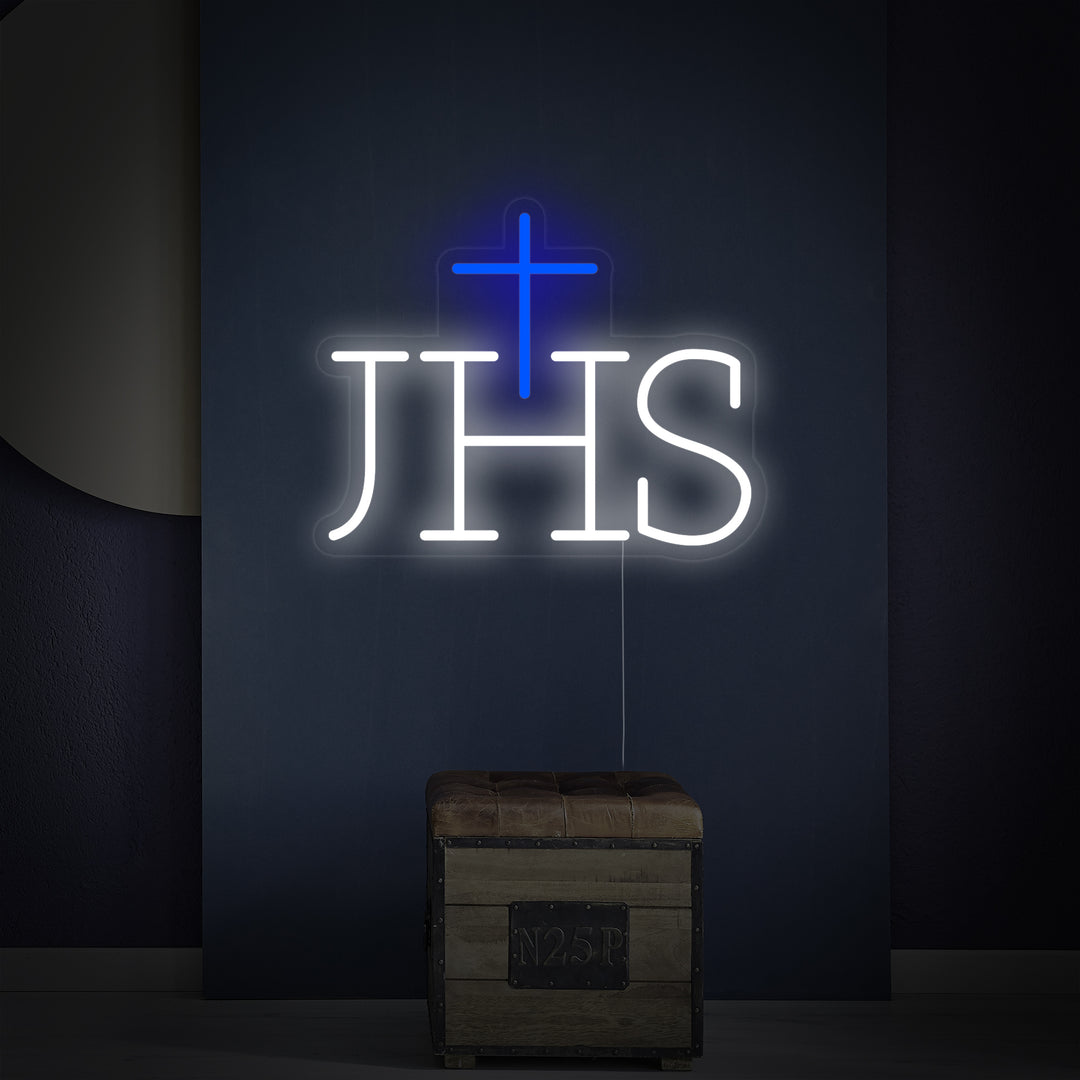"Simbolo Di Gesù Ihs" Insegna al neon