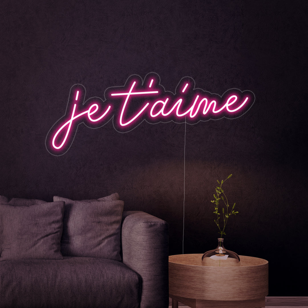 "Je Taime" Insegna al neon