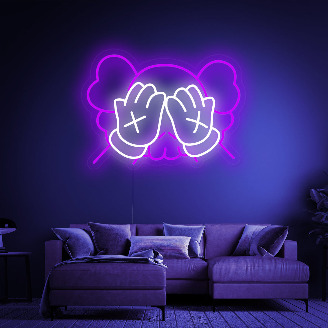 "KAWS" Insegna al neon, Kaws LED Light