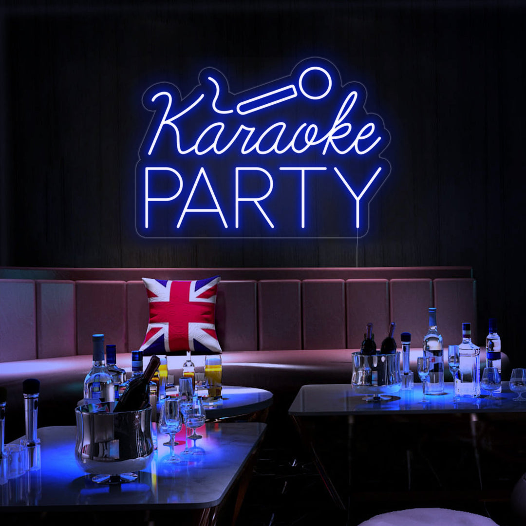 "Karaoke Party" Insegna al neon
