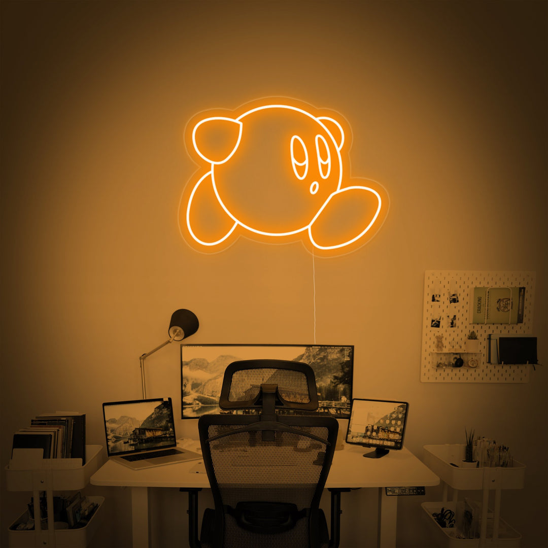 "Kirby, Arredamento Sala Giochi Kirby, Arredamento Gioco" Insegna al neon