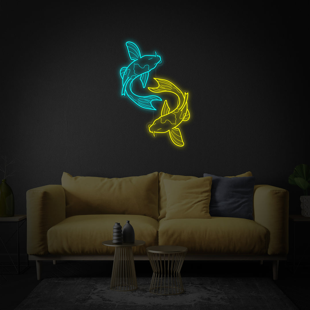 "Pesce Koi" Insegna al neon