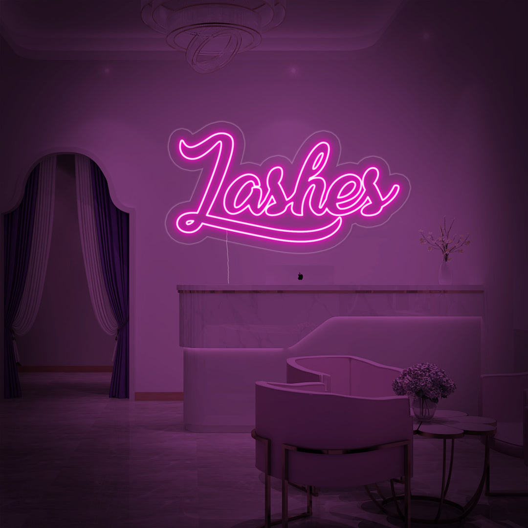 "Lashes" Insegna al neon