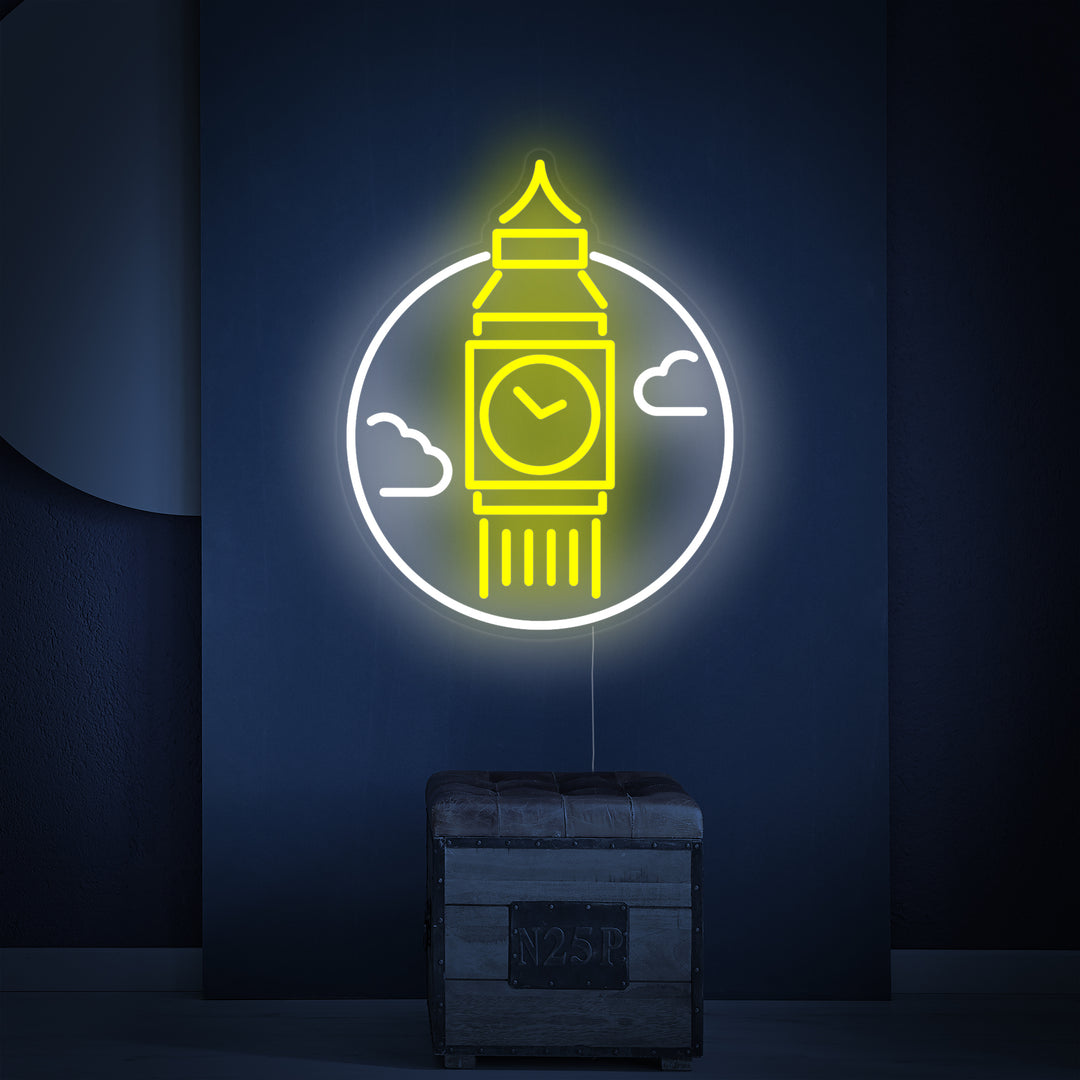 "Big Ben Di Londra" Insegna al neon