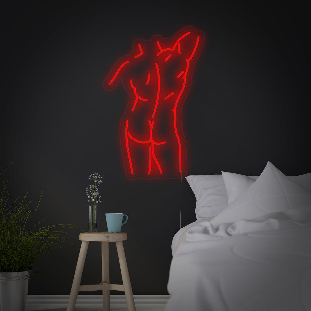 "Corpo Uomo" Insegna al neon