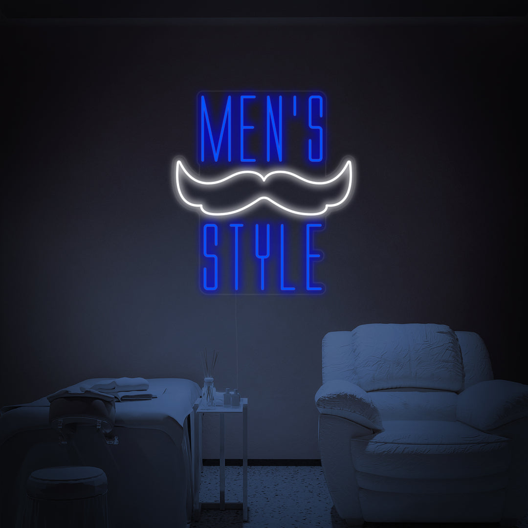 "Mens Style" Insegna al neon
