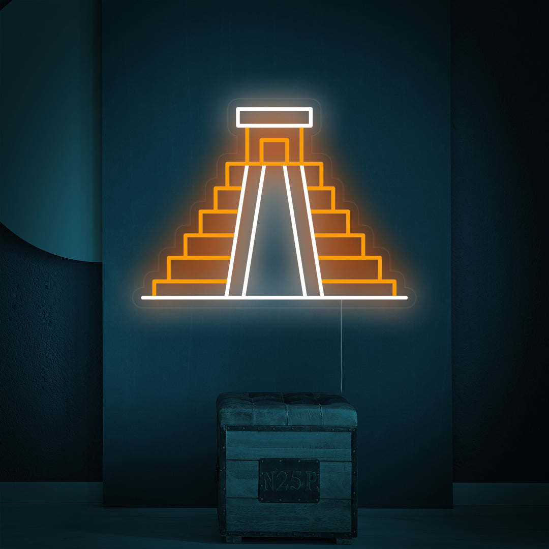 "Messico Chichen Itza" Insegna al neon