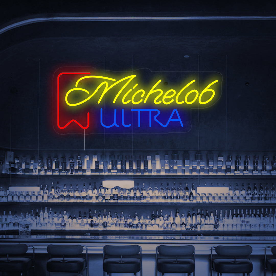 "Bar Michelob Ultra" Insegna al neon