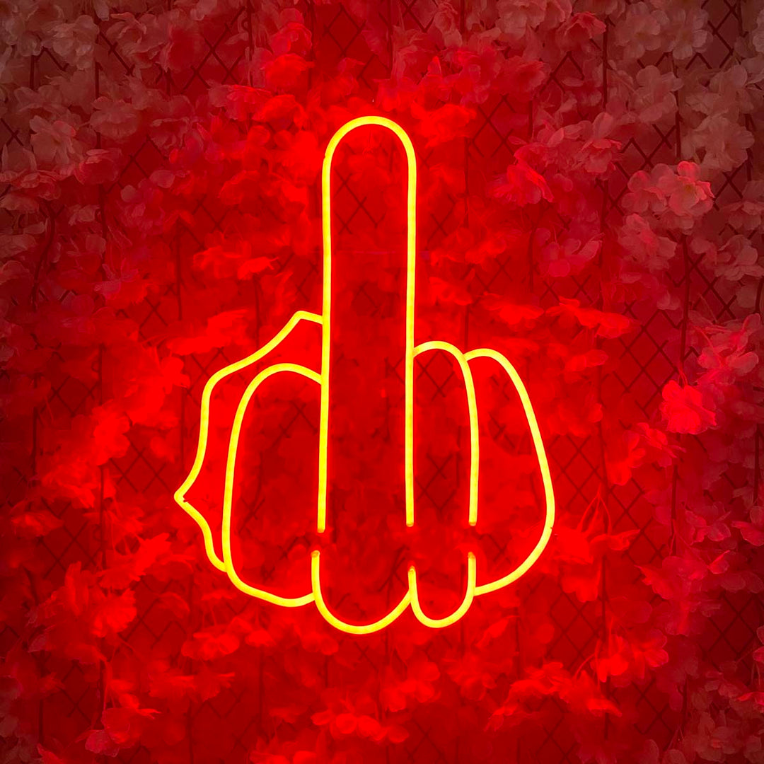 "Dito Medio" Insegna al neon