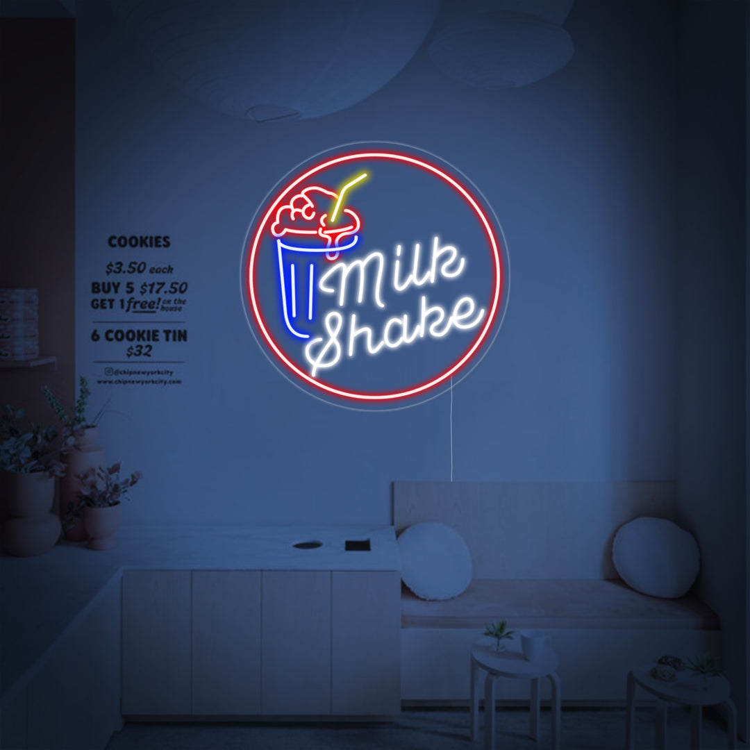 "Milk Shake" Insegna al neon
