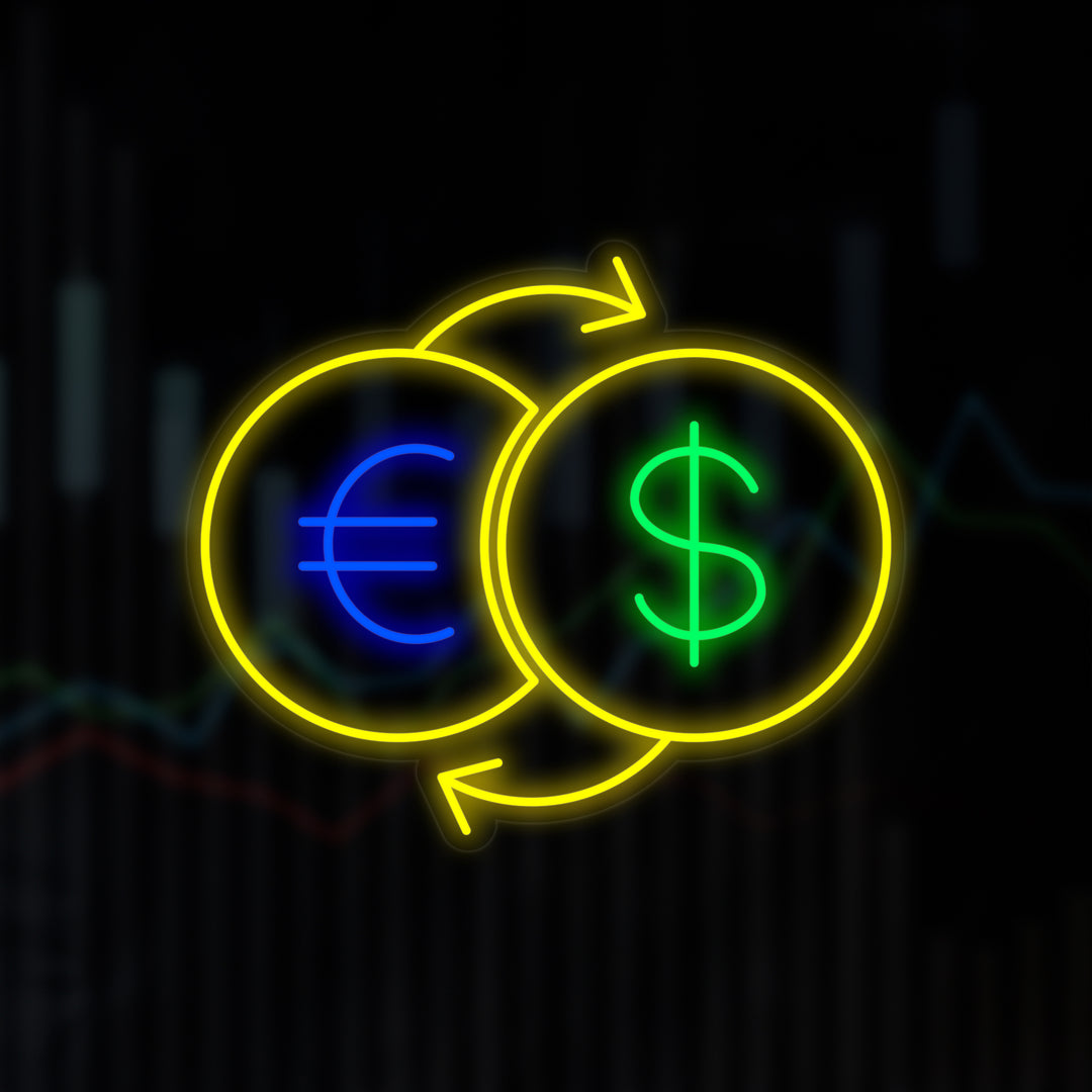 "Scambio Di Denaro" Insegna al neon
