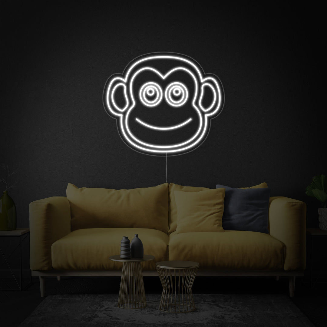 "Faccia Di Scimmia" Insegna al neon