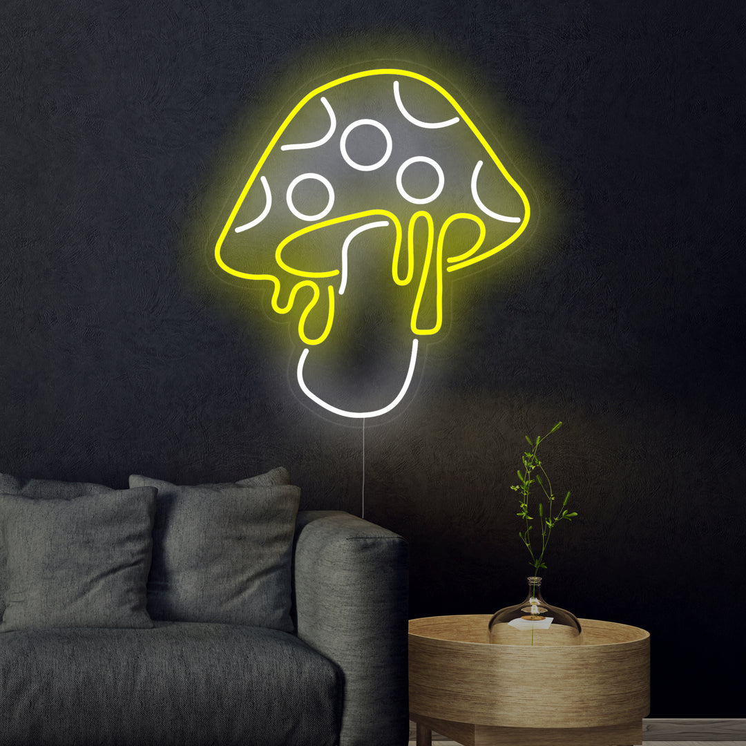 "Fungo Che Si Scioglie" Insegna al neon