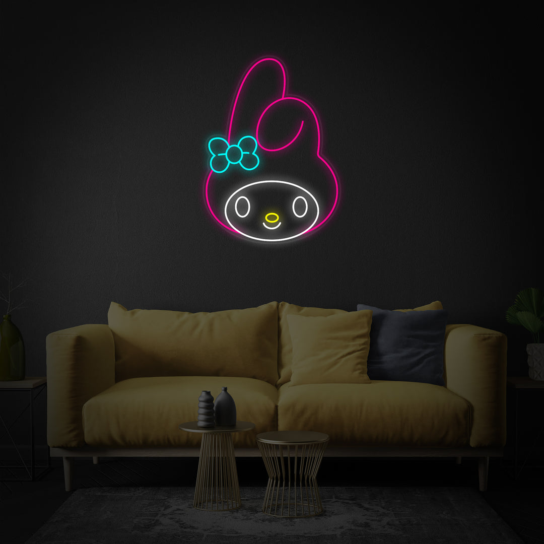 "My Melody Anime" Insegna al neon