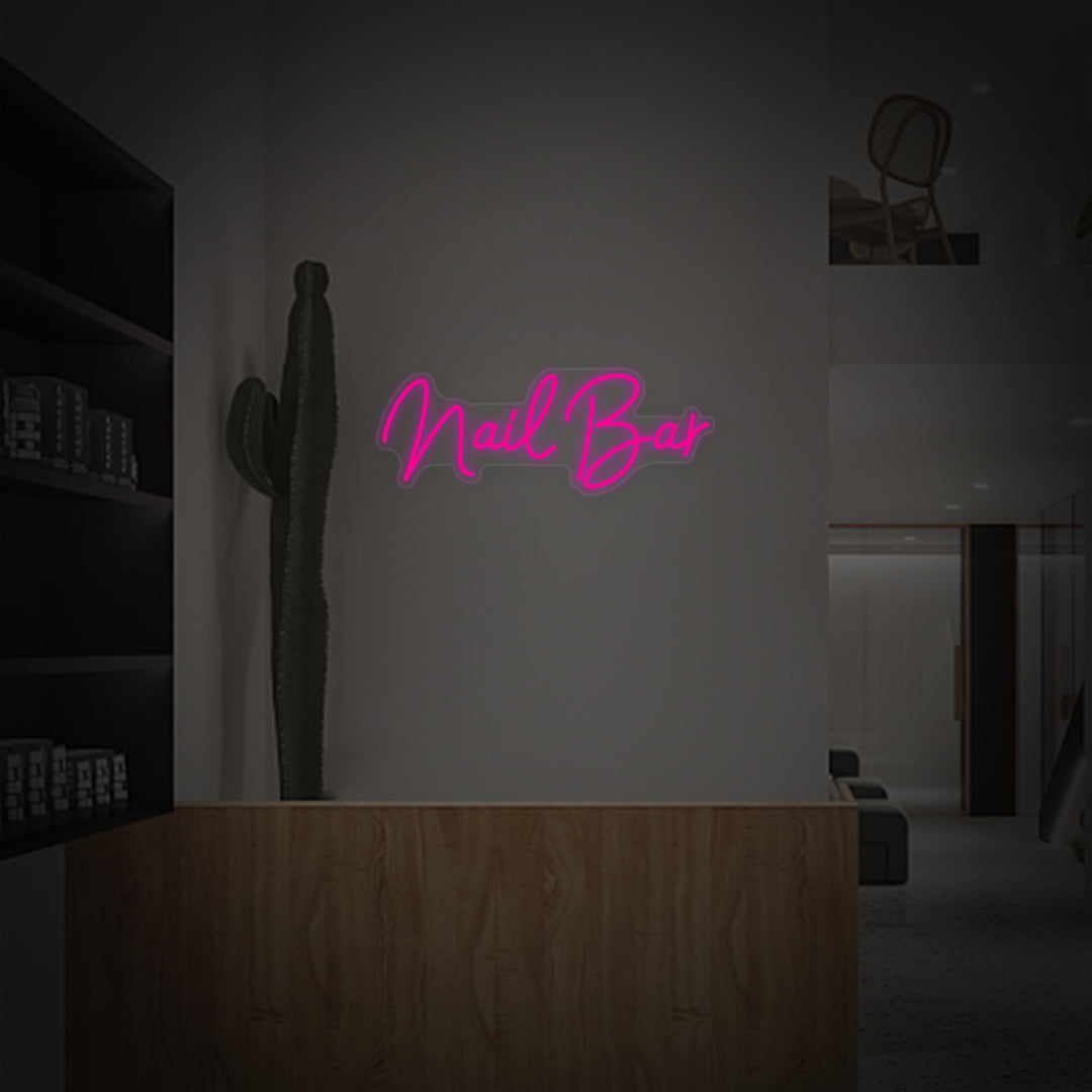 "Nail Bar" Insegna al neon
