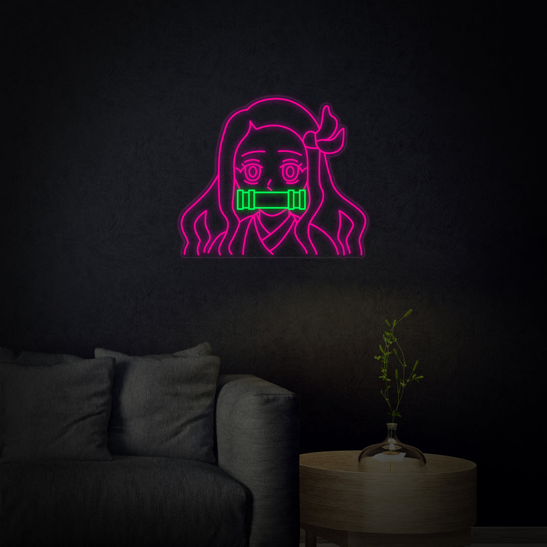"Nezuko Anime" Insegna al neon