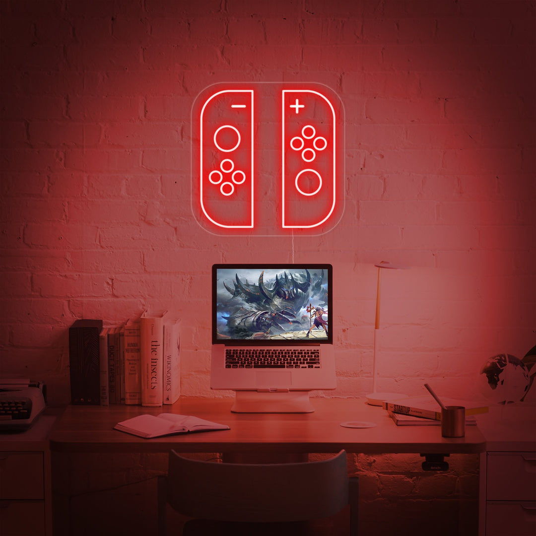 "Gioco switch joycon" Insegna al neon