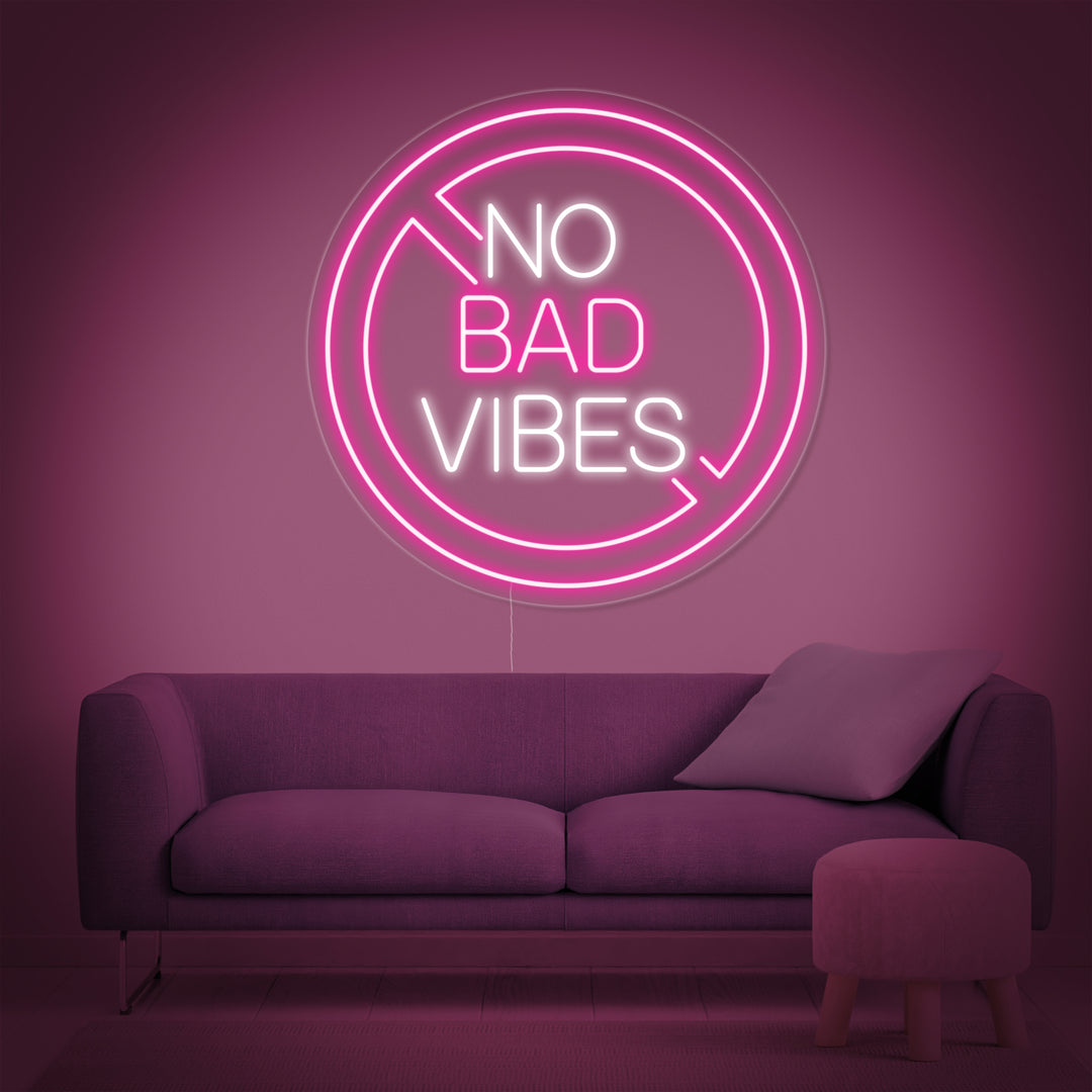 "No Bad Vibes" Insegna al neon