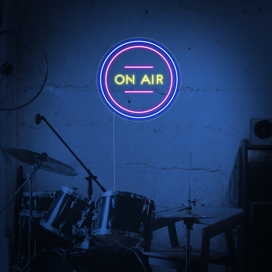 "On Air" Insegna al neon