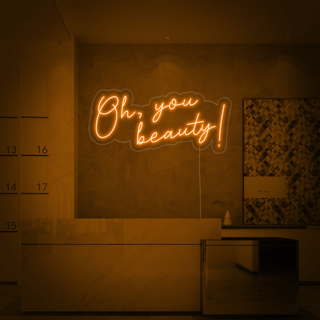 "Oh You Beauty" Insegna al neon