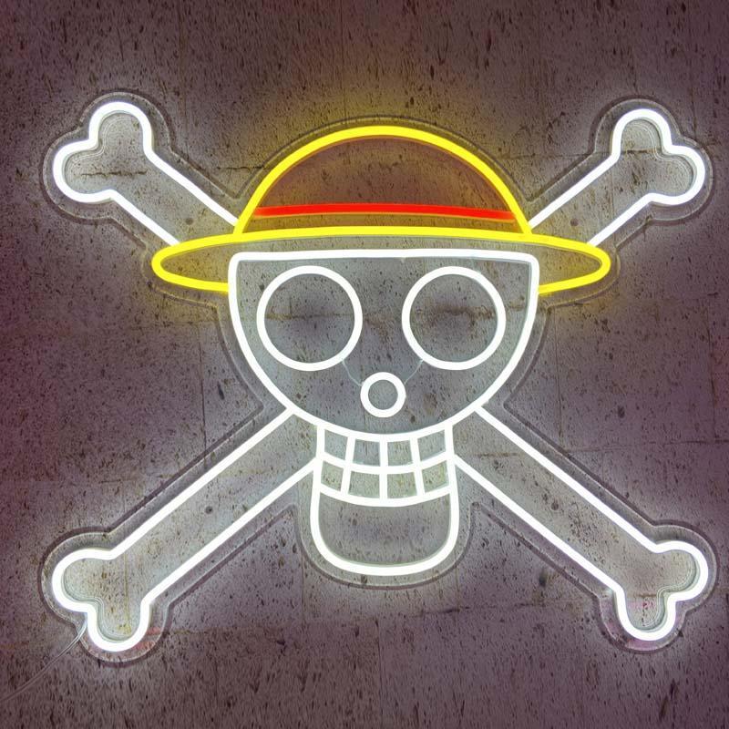 "Anime Di One Piece" Insegna al neon