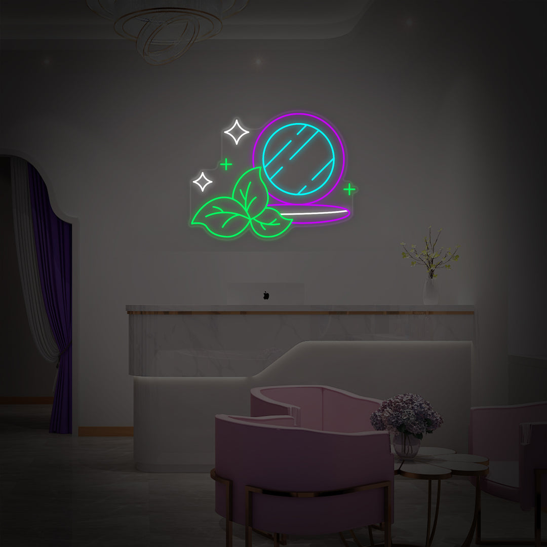"Negozio Di Trucco, Bellezza E Cosmetici" Insegna al neon