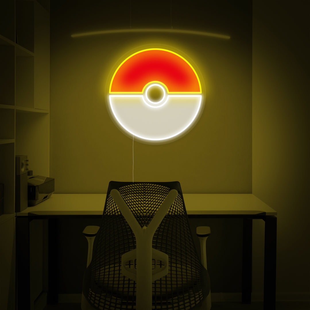 "Poke Ball" Insegna al neon