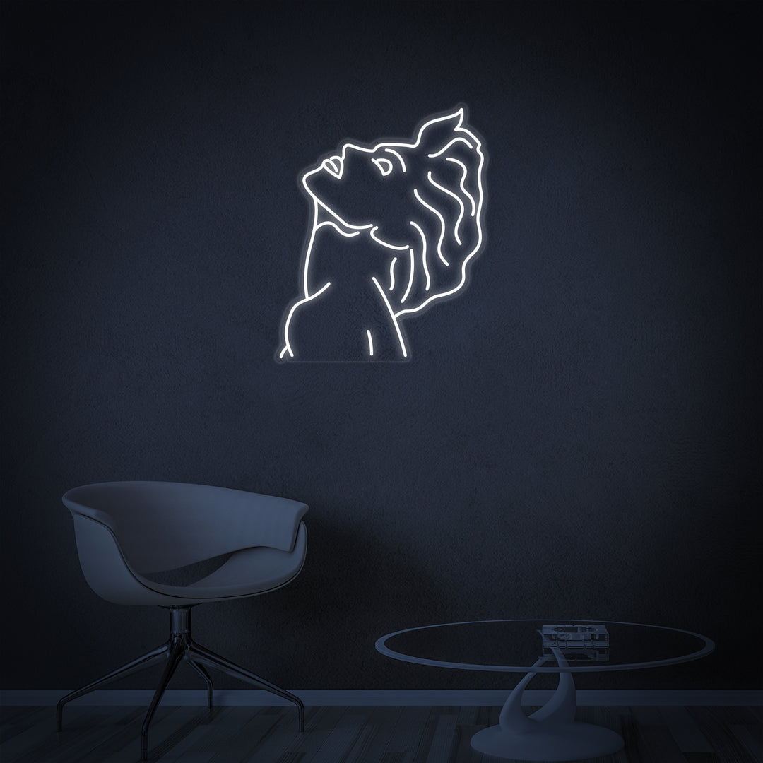 "Cantante Pop Art" Insegna al neon