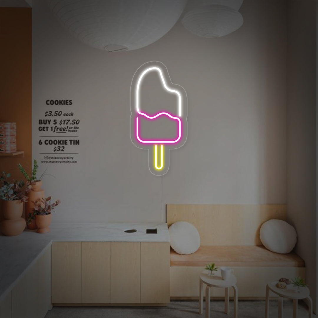 "Ghiacciolo" Insegna al neon