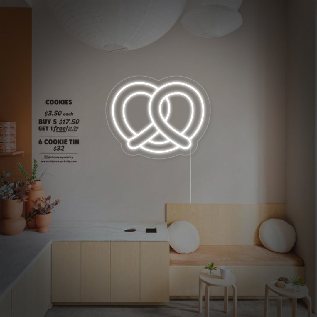 "Pretzel" Insegna al neon