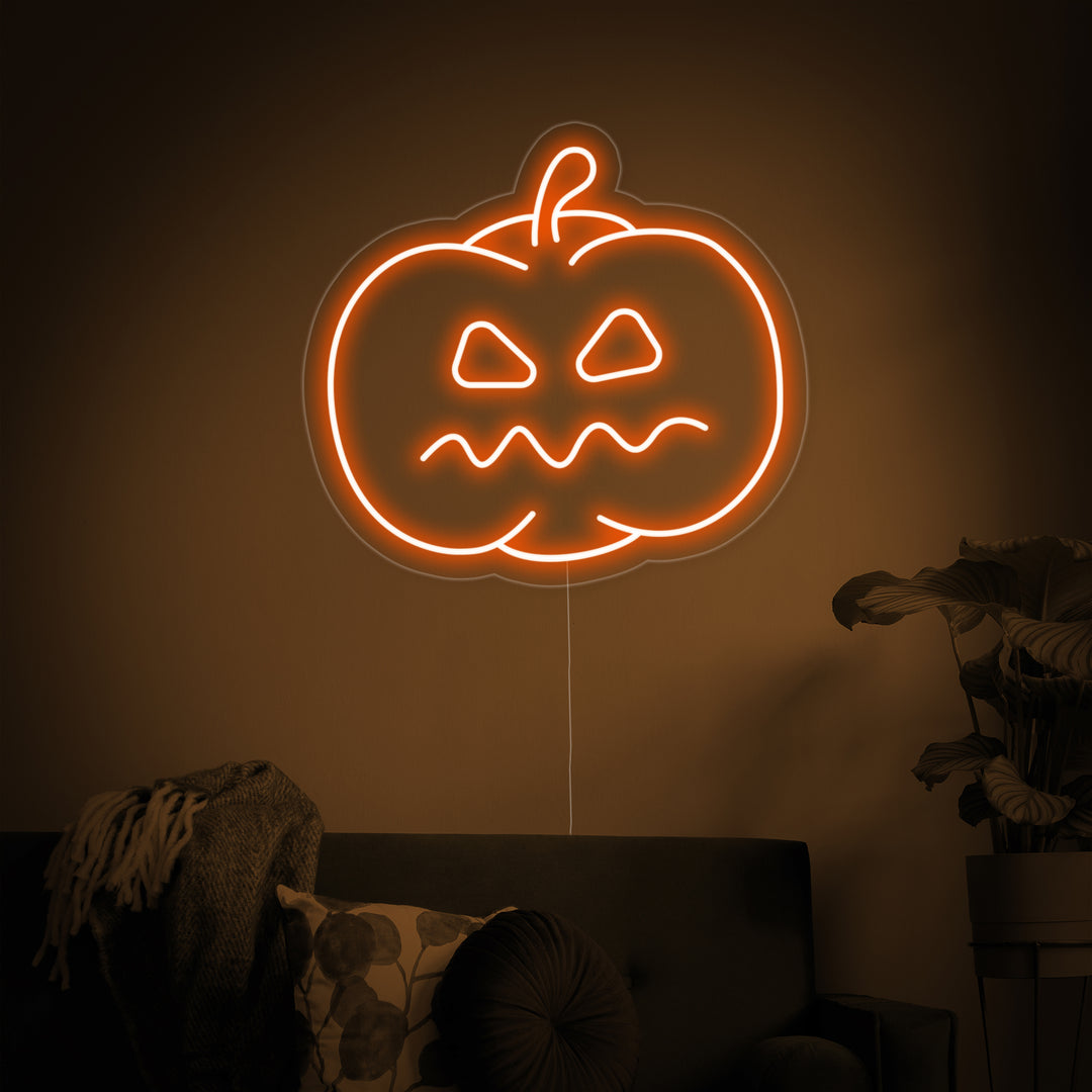 "Zucca Di Halloween" Insegna al neon