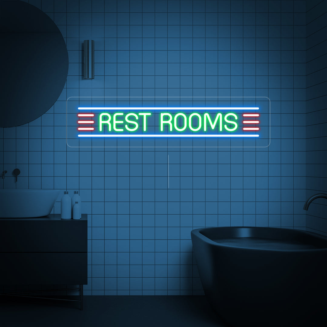 "Restroom" Insegna al neon