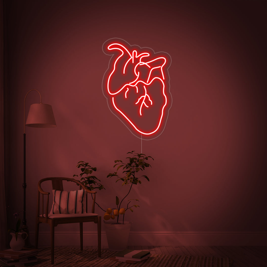 "Cuore Reale" Insegna al neon
