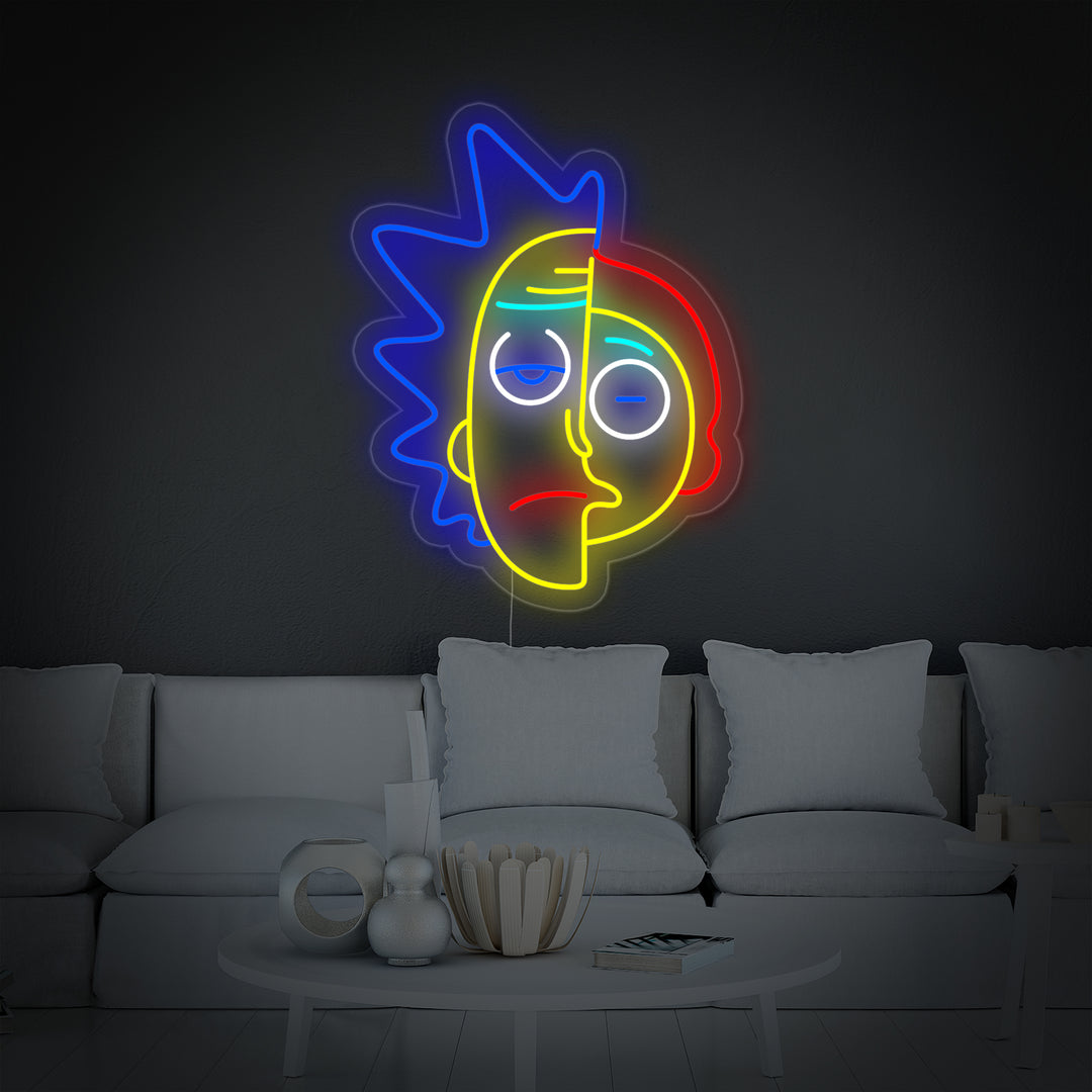 "Rick E Morty" Insegna al neon
