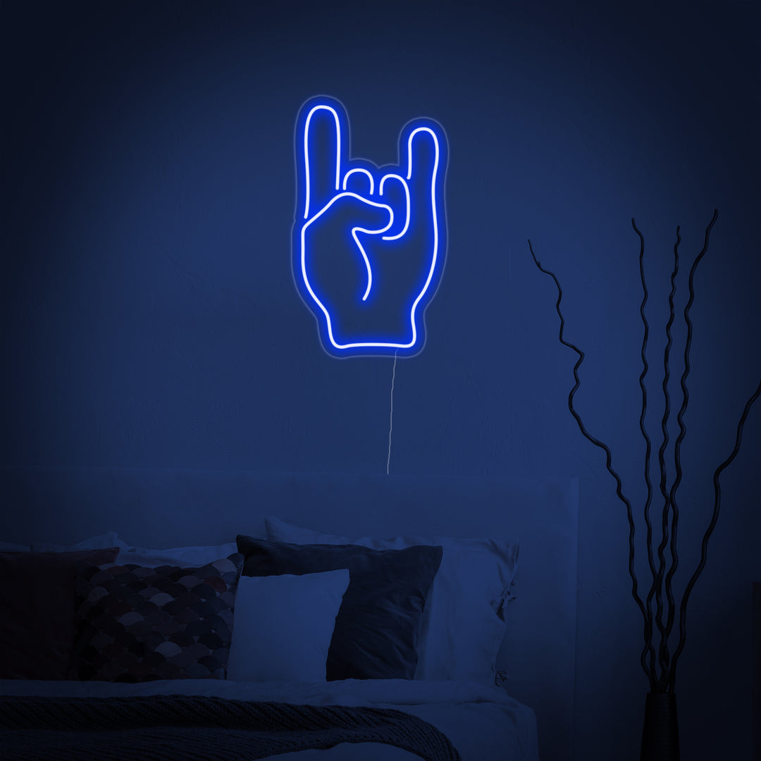 "Mano Rock" Insegna al neon