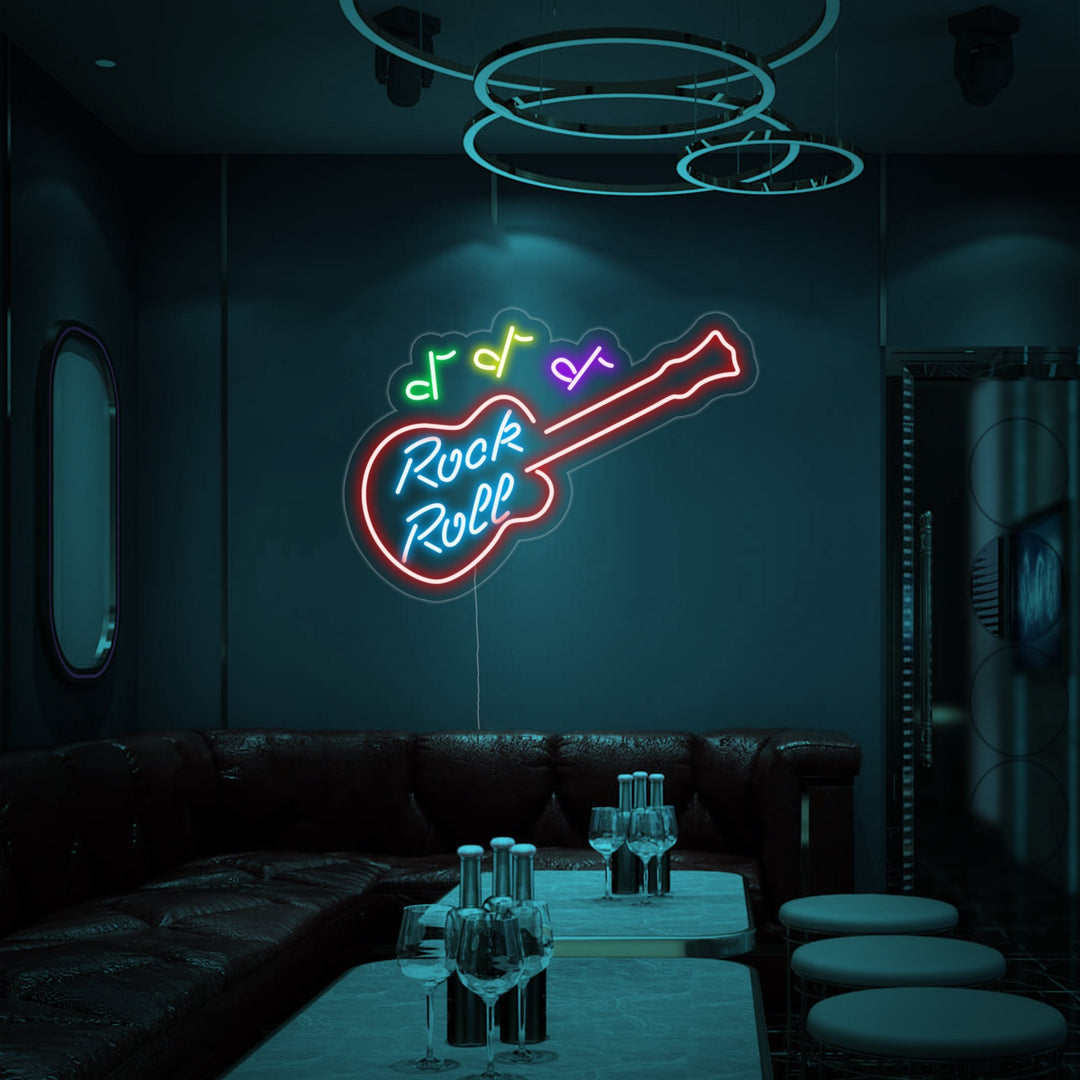 "Rock Roll" Insegna al neon