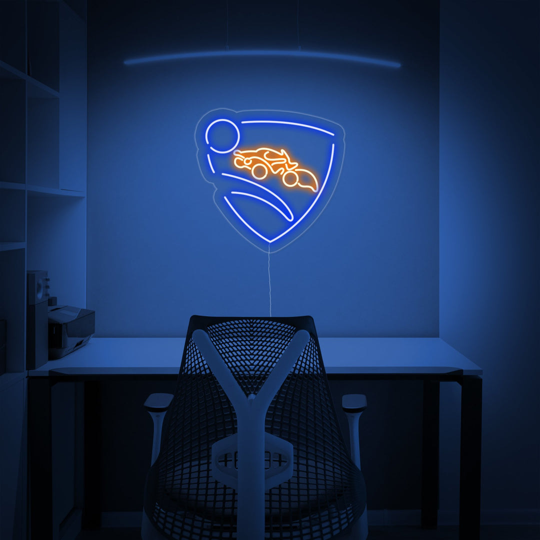 "Rocket League, Arredamento Sala Giochi" Insegna al neon