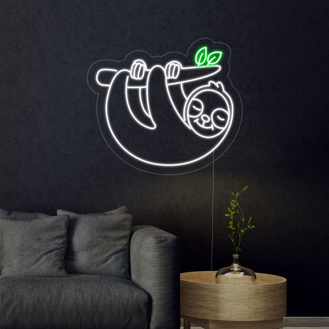 "Bradipo" Insegna al neon