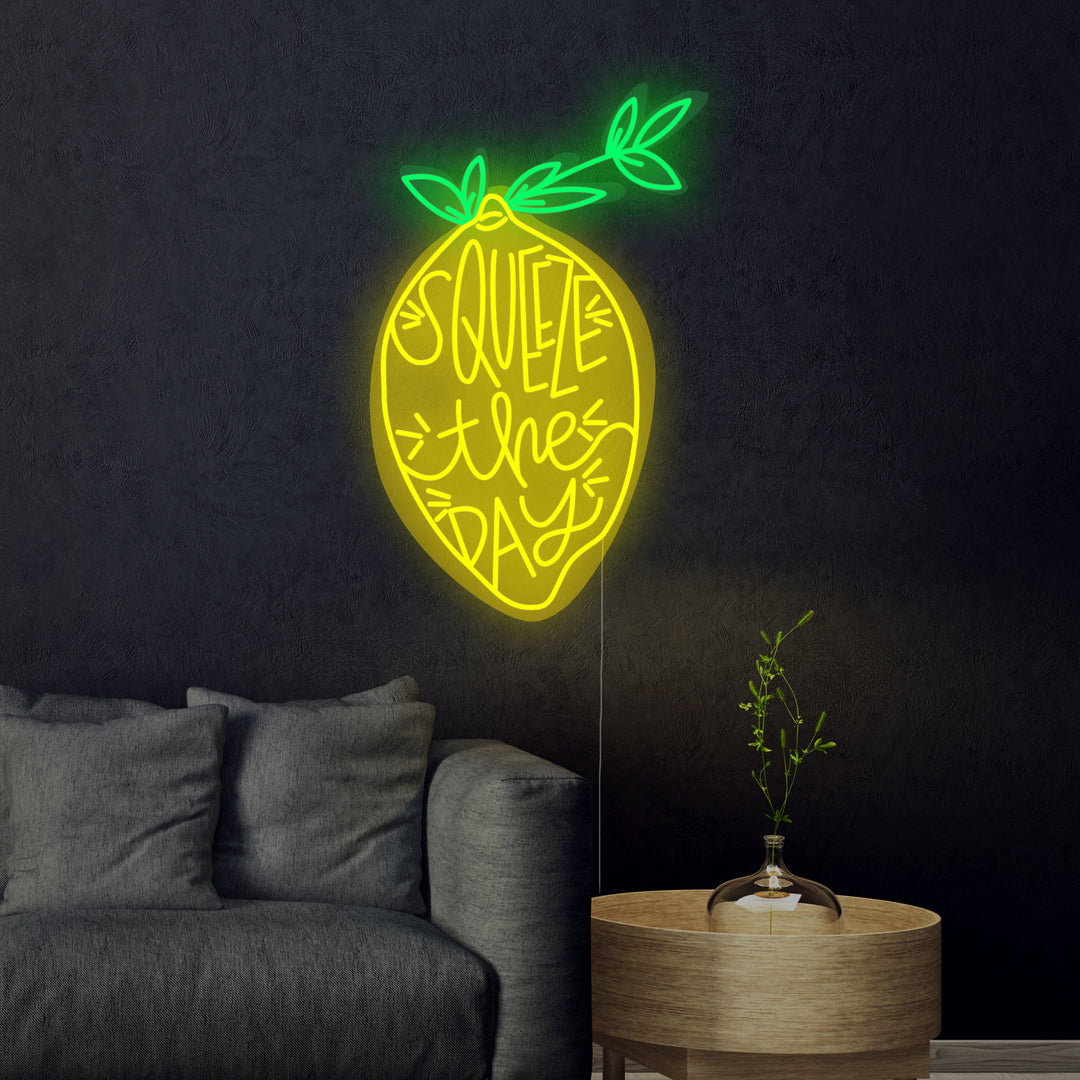 "Squeeze the Day" Insegna al neon