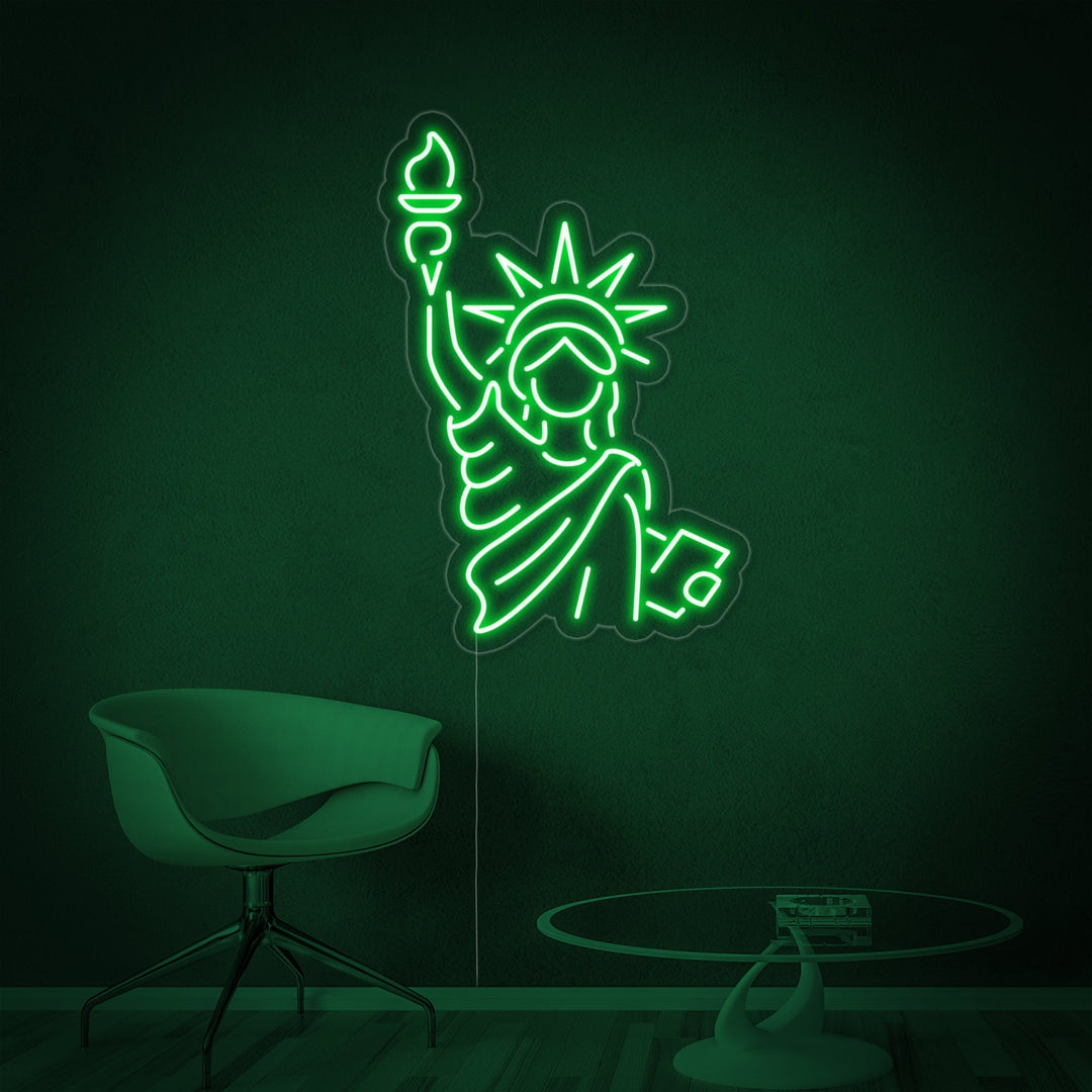 "Statua Della Libertà" Insegna al neon