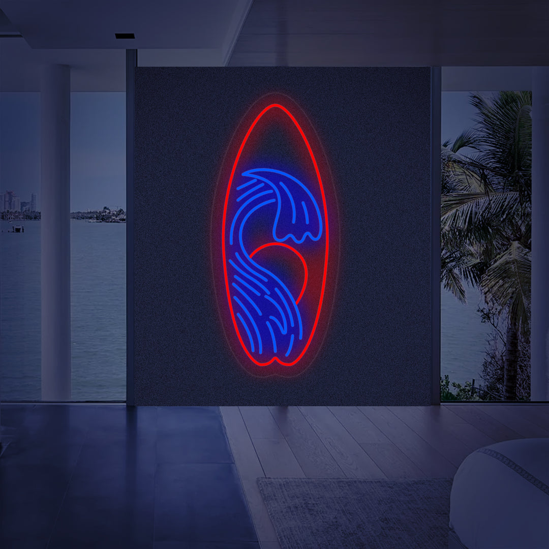 "Attrezzatura Sportiva Da Surf" Insegna al neon