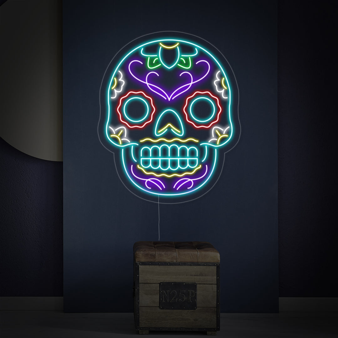 "Tatuaggio Teschio" Insegna al neon