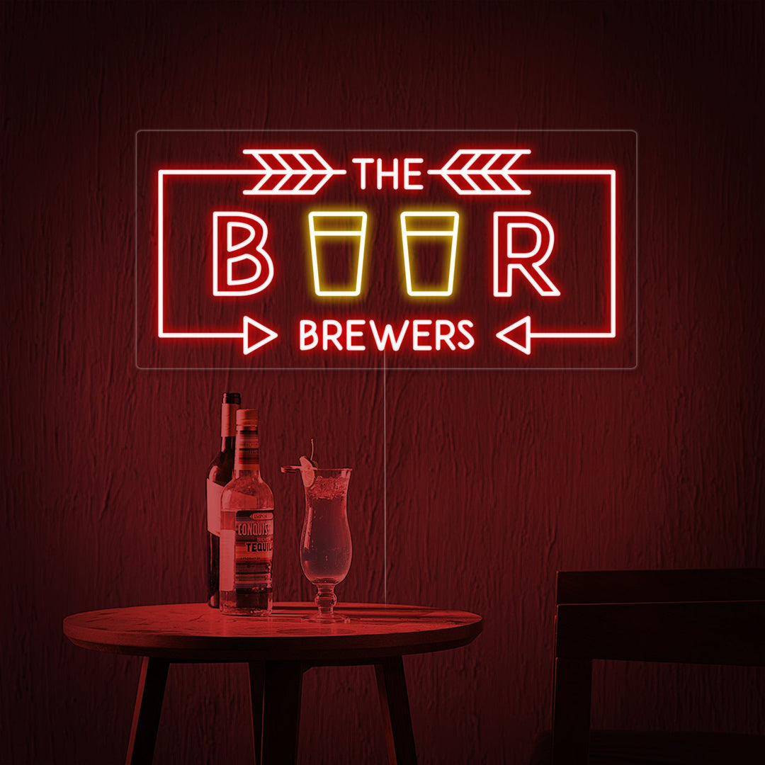 "The Beer Brewers" Insegna al neon