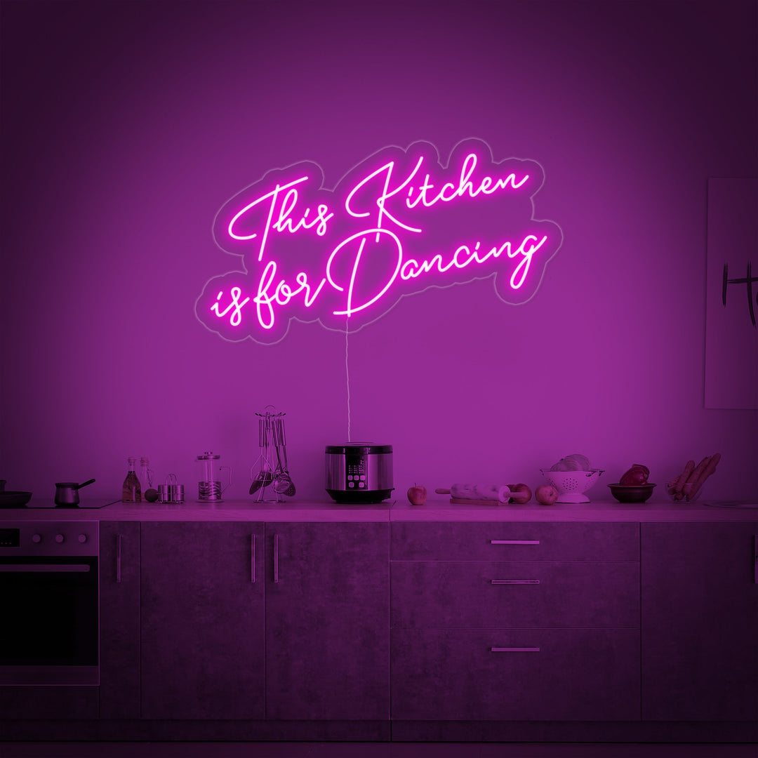 "This Kitchen Is-For Dancing" Insegna al neon