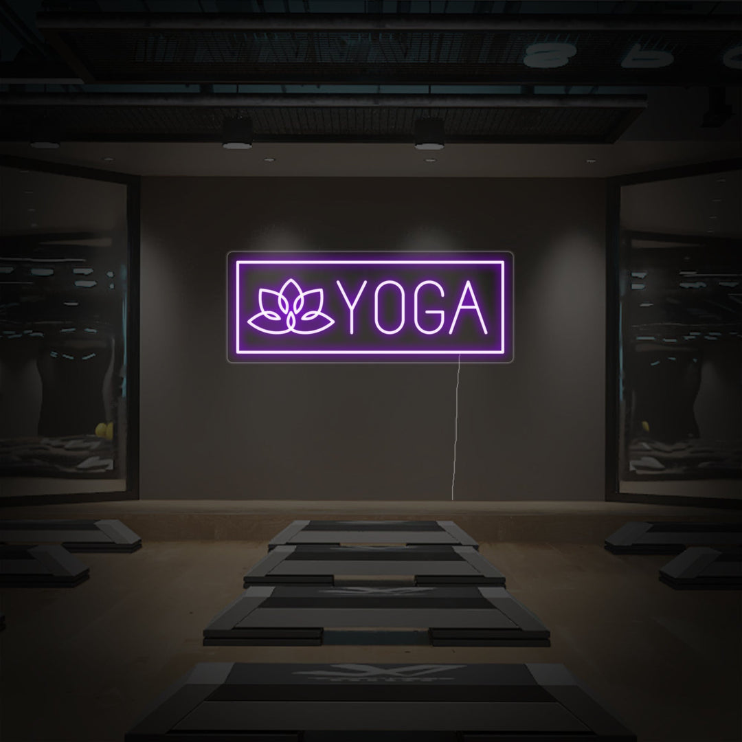 "Yoga, Loto" Insegna al neon