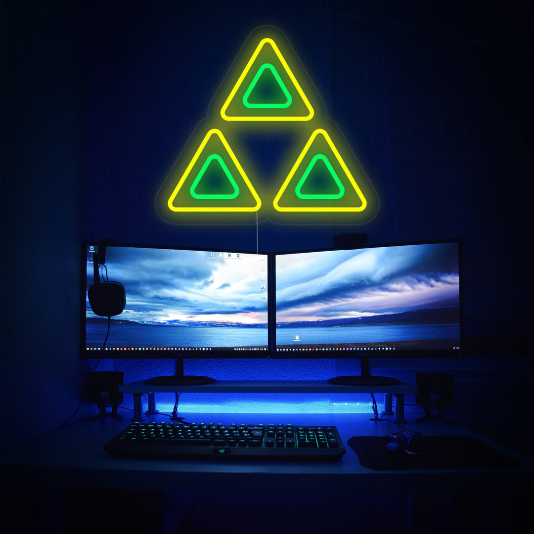 "Triforza Di Zelda" Insegna al neon