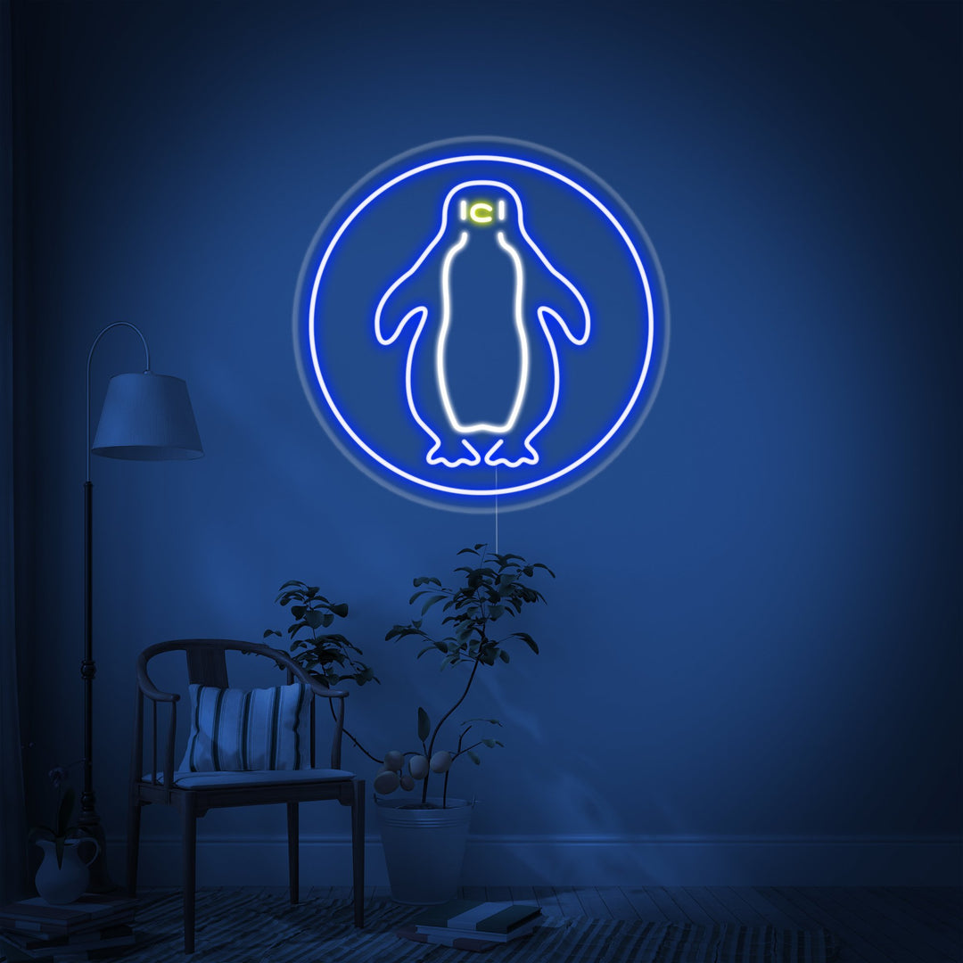 "Pinguino" Insegna al neon
