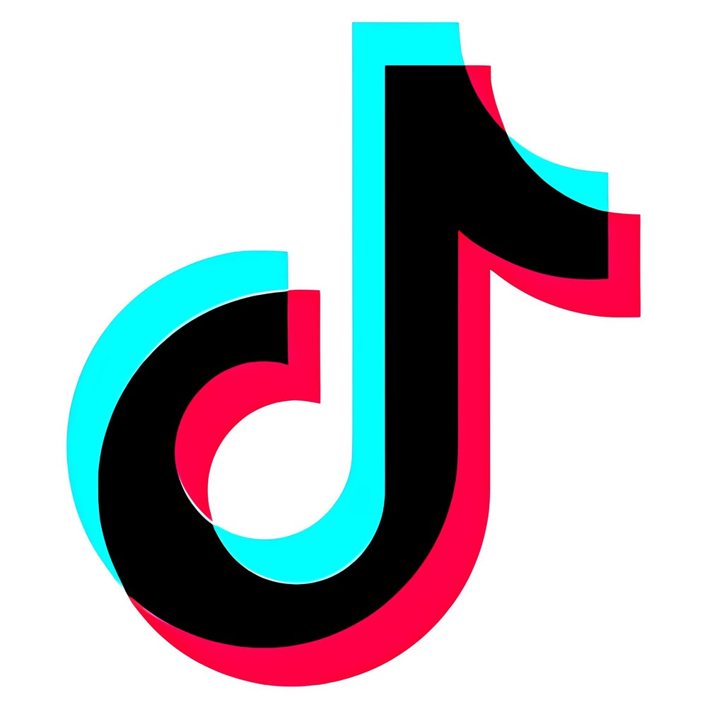 TikTok logo di riferimento per un segno neon personalizzato